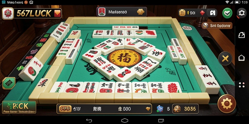 Tampilan gameplay <strong>567LUCK</strong> yang menarik dalam permainan Mahjong.