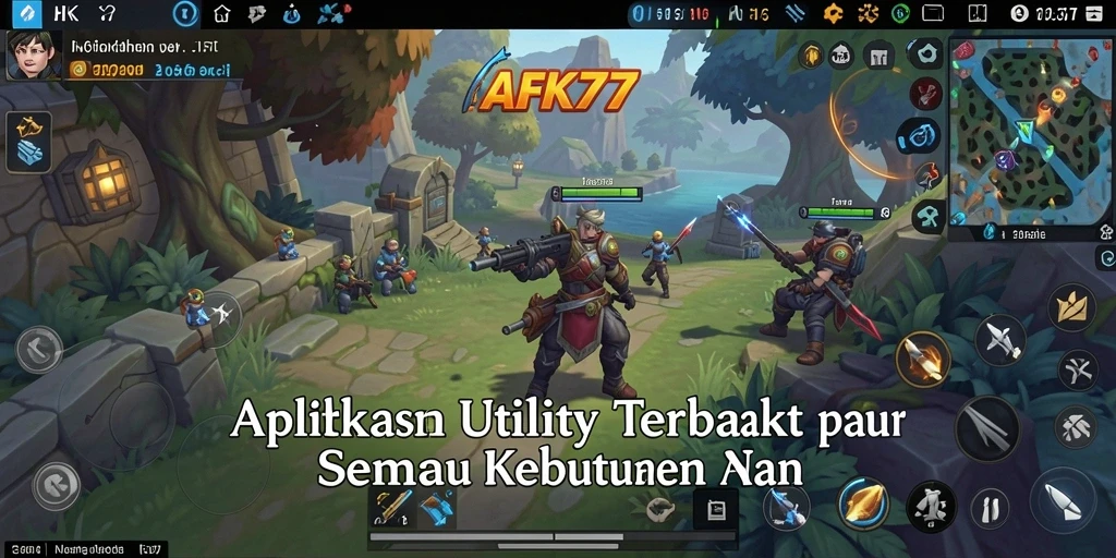 Tampilan antarmuka AFK77 yang modern dan ramah pengguna.