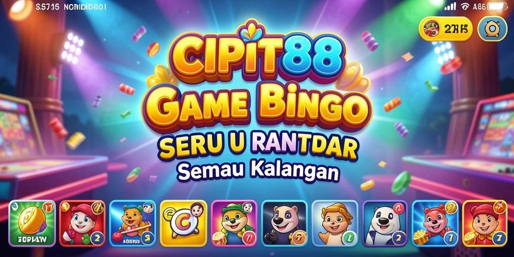 Tampilan gameplay seru di CIPIT88 dengan angka Bingo.