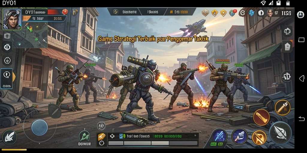 Tangkapan layar DYO1 menampilkan aksi strategis yang menarik dalam permainan.
