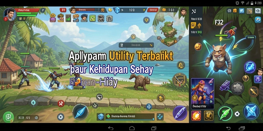 Tampilan antarmuka F32 dengan fitur-fitur Utility yang bermanfaat.