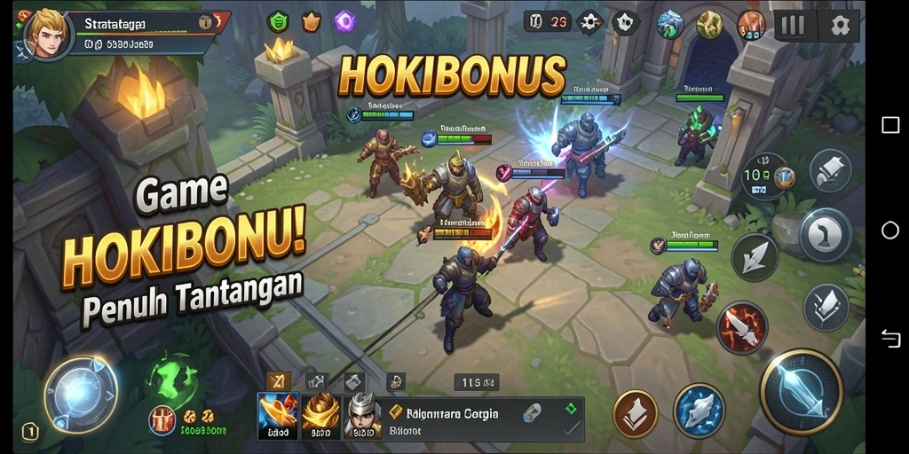 Tampilan gameplay seru dan strategis HOKIBONUS.