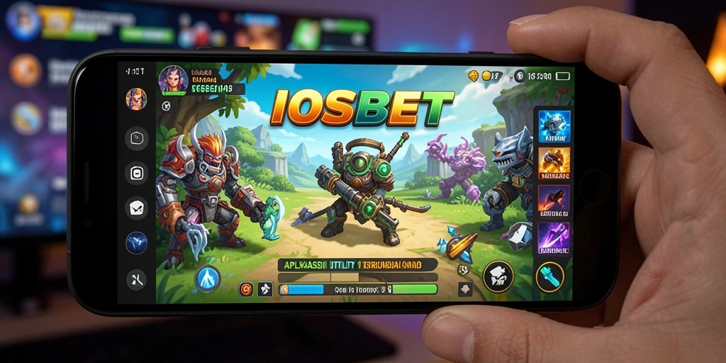 Tampilan antarmuka pengguna aplikasi IOSBET yang intuitif.