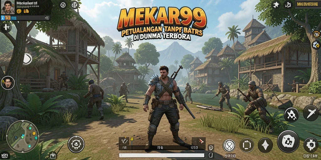 Tampilan gameplay yang menakjubkan di dunia terbuka MEKAR99.