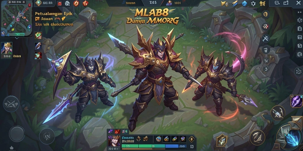 Screenshot gameplay MLBB8 yang menampilkan pertarungan seru di dunia MMORPG.
