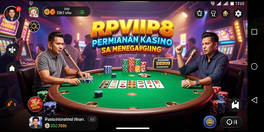 Tangkapan layar RPVIP8 menampilkan gameplay menegangkan di kasino.
