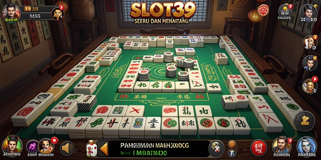 Tangkapan layar gameplay SLOT39 menampilkan suasana permainan Mahjong yang menarik.