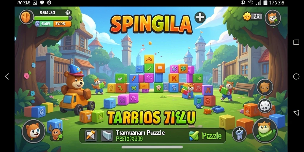 Gameplay seru SPINGILA yang menantang di setiap level.