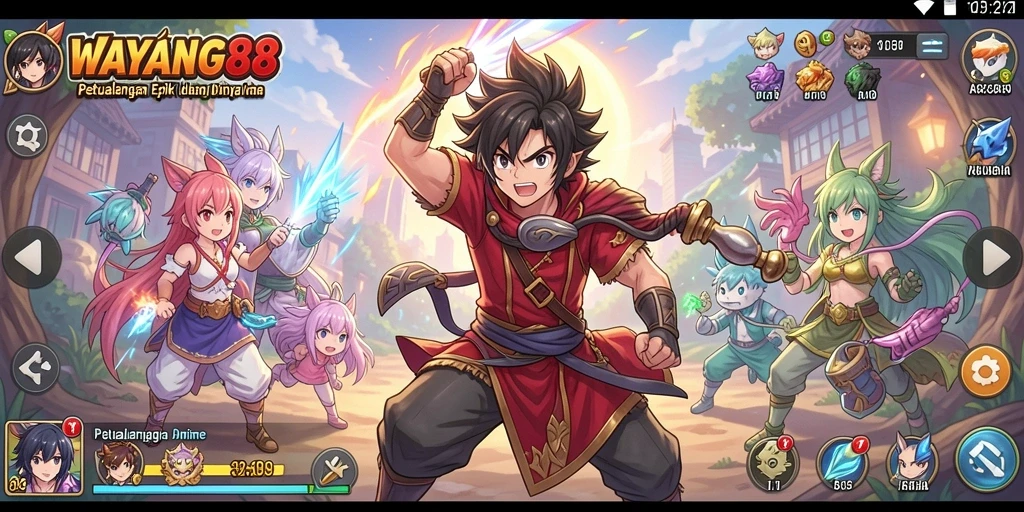 Tampilan gameplay <strong>WAYANG88</strong> yang menakjubkan dan penuh aksi.